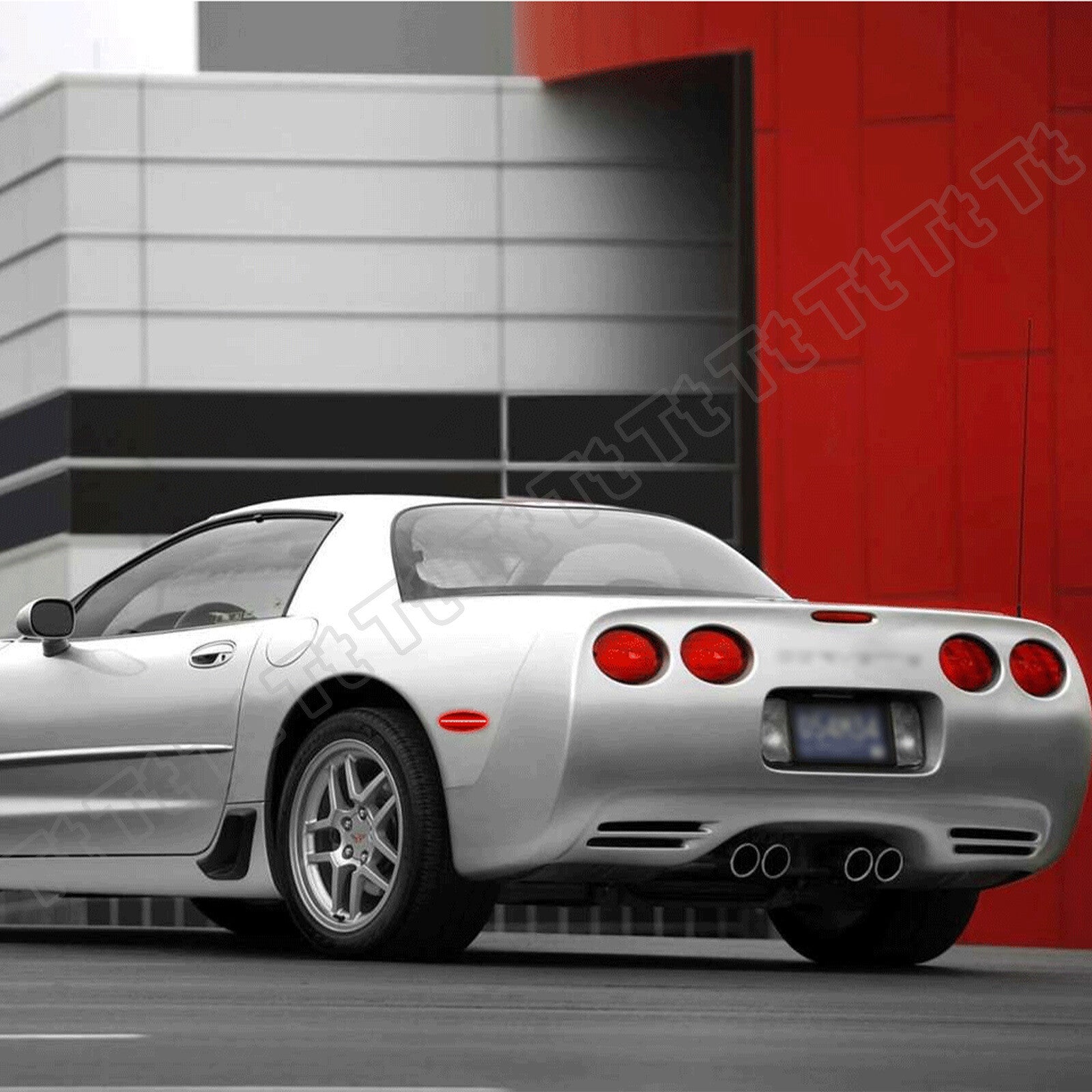 3x LED rear side marker lights, flashing lights, and third brake lights for 97-04 for Corvette C5