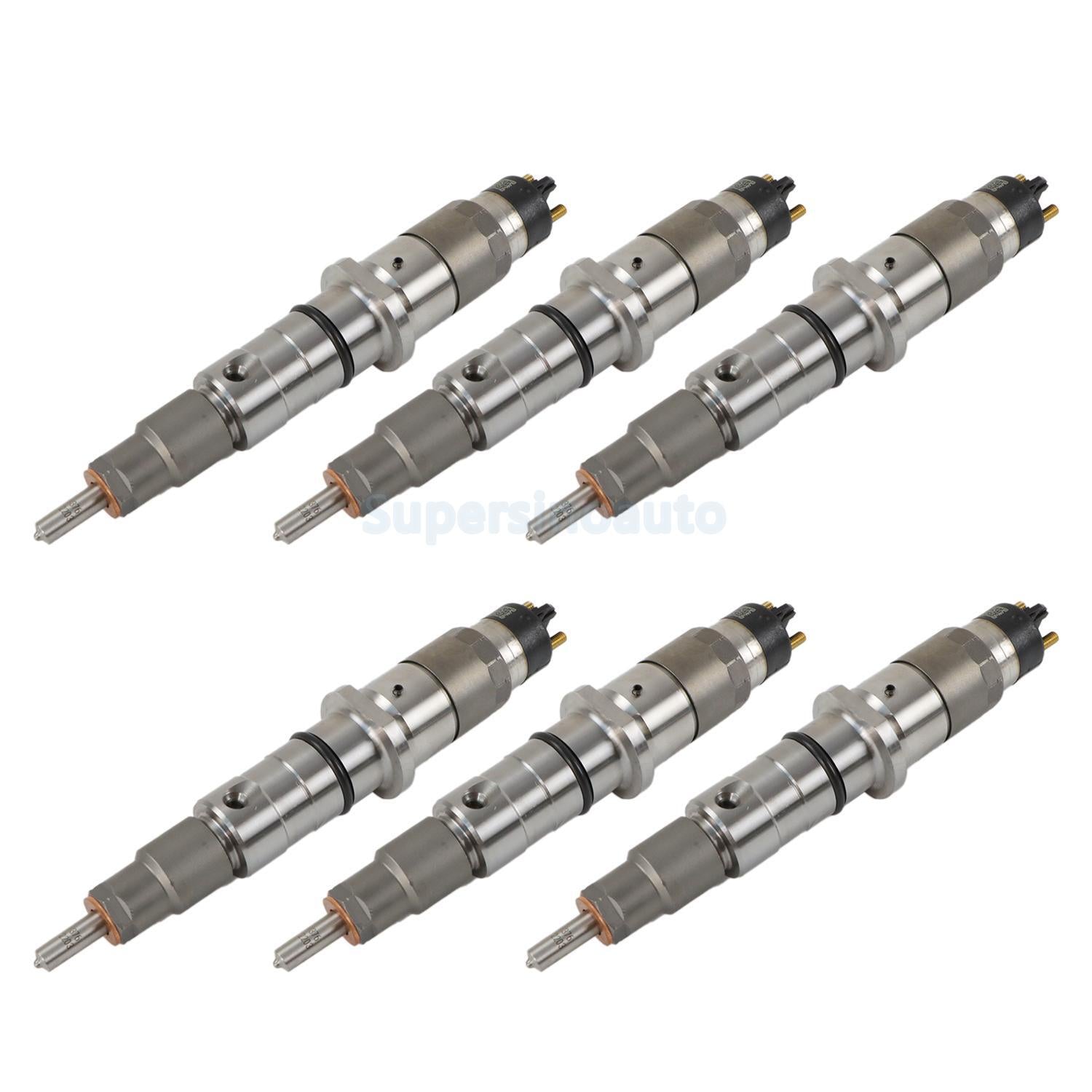 6x Fuel Injector 0445120236 6745-11-3100 for Komatsu Engine 4D107 S6D107 WA320-6
