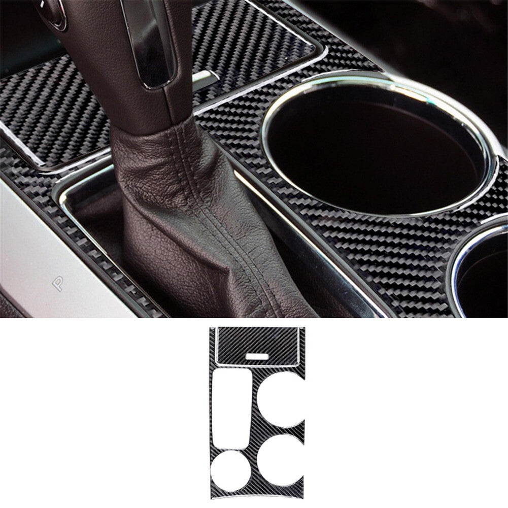 Carbon Fiber Console Gear Shifter Panel Trim Cover for Ford Explorer 2011-2014