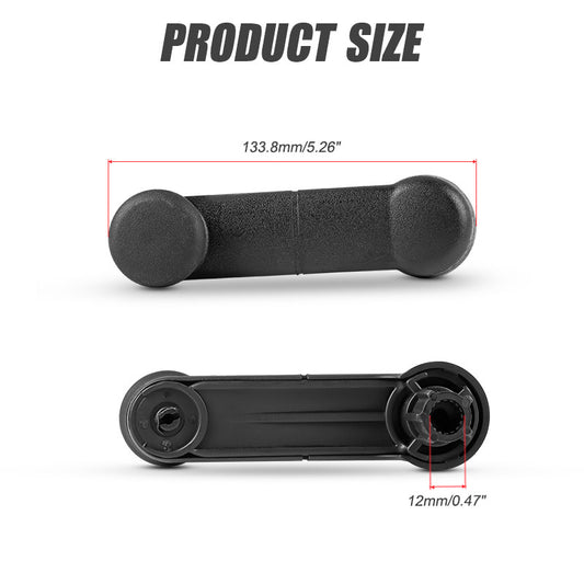 2X Inside Manual Window Crank Handles Black For 1993-14 for Ford RANGER F150 F350 US