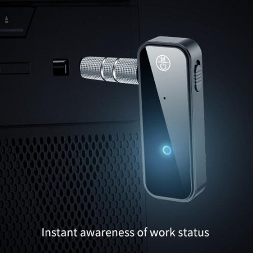 Wireless Bluetooth Receiver 3.5mm Jack AUX Audio Stereo Hands Free Car Adapter