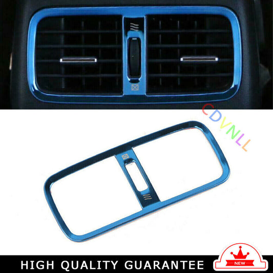 Rear Air Outlet Vent Frame Trim 1PCS for Honda CRV CR-V 2012-2016 Blue Titanium
