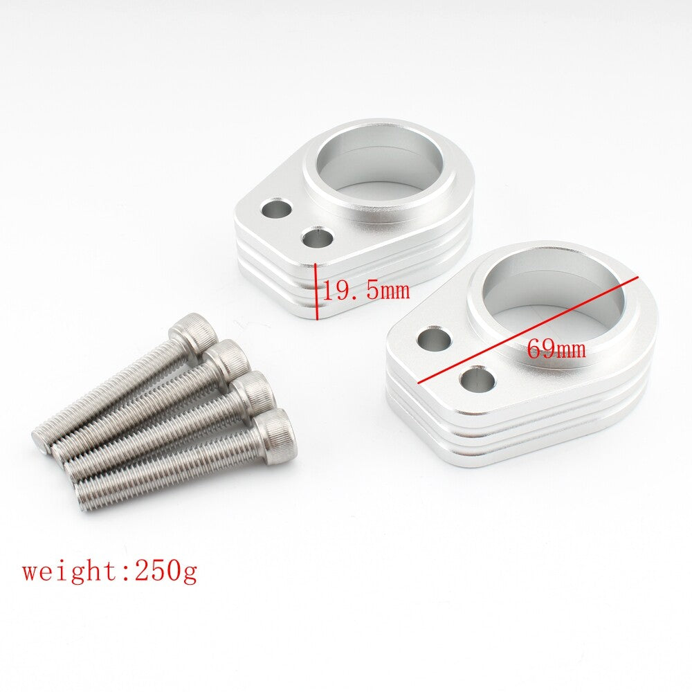Motorcycle Handlebar Riser Spacer Handle Riser Mount Clamp for Kawasaki ZZR1200