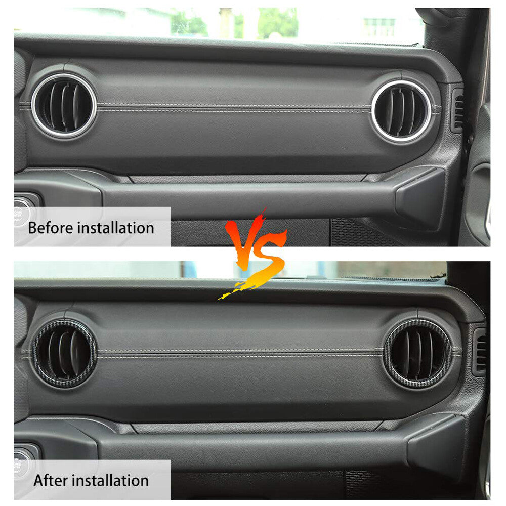 Dashboard Air Conditioner Vent Ring Accessories for Jeep for Wrangler JL JT 2018+