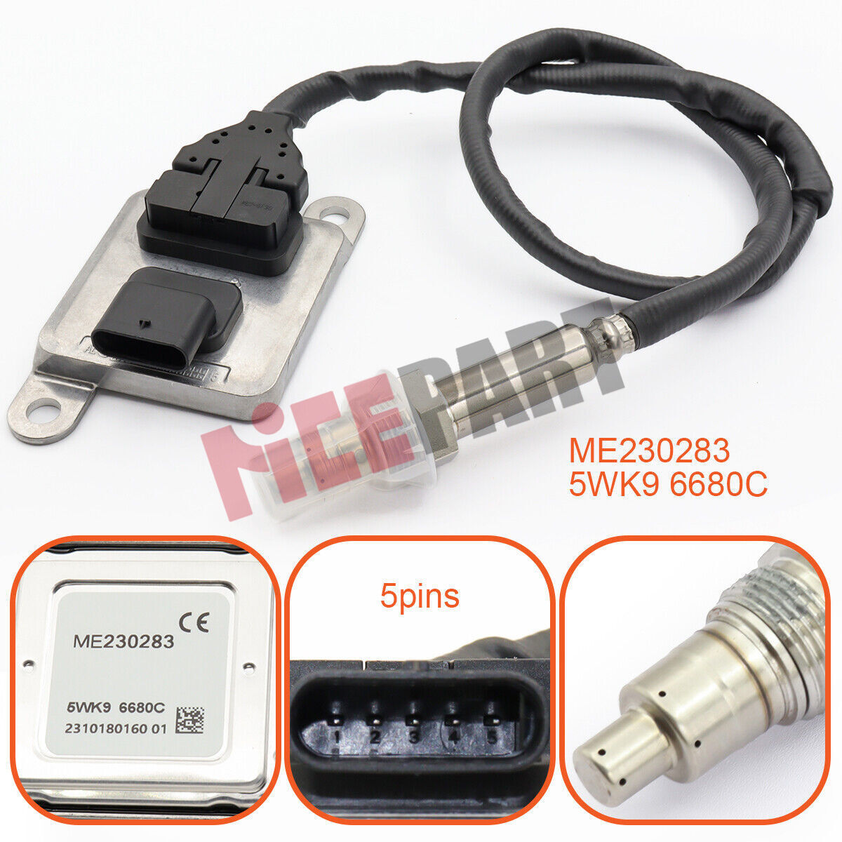 Nitrogen Oxygen Sensor ME230283 5WK96680C compatible for Mitsubishi FUSO 5WK9 6680C
