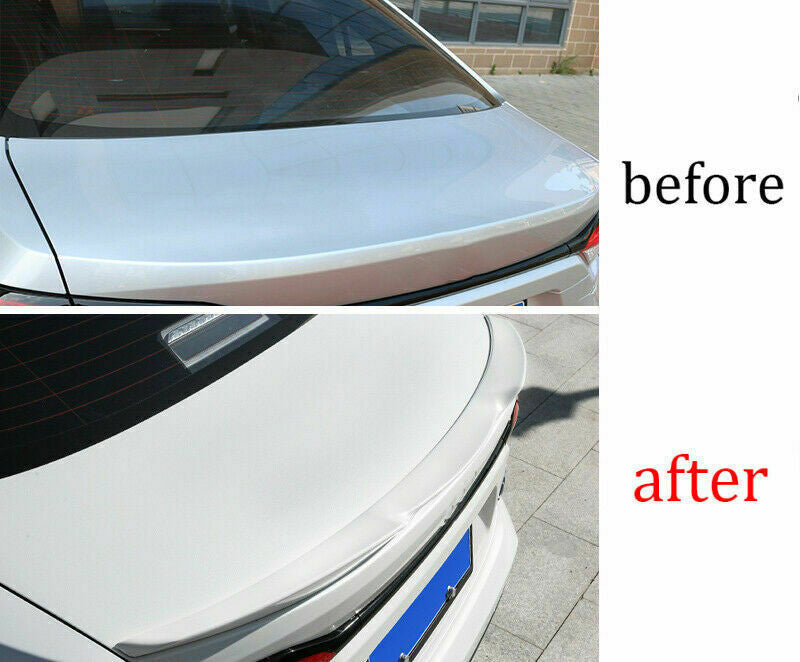 for Toyota for Corolla Sedan 2019-2023 White Blade Rear Spoiler Trunk Lip Tail Wing
