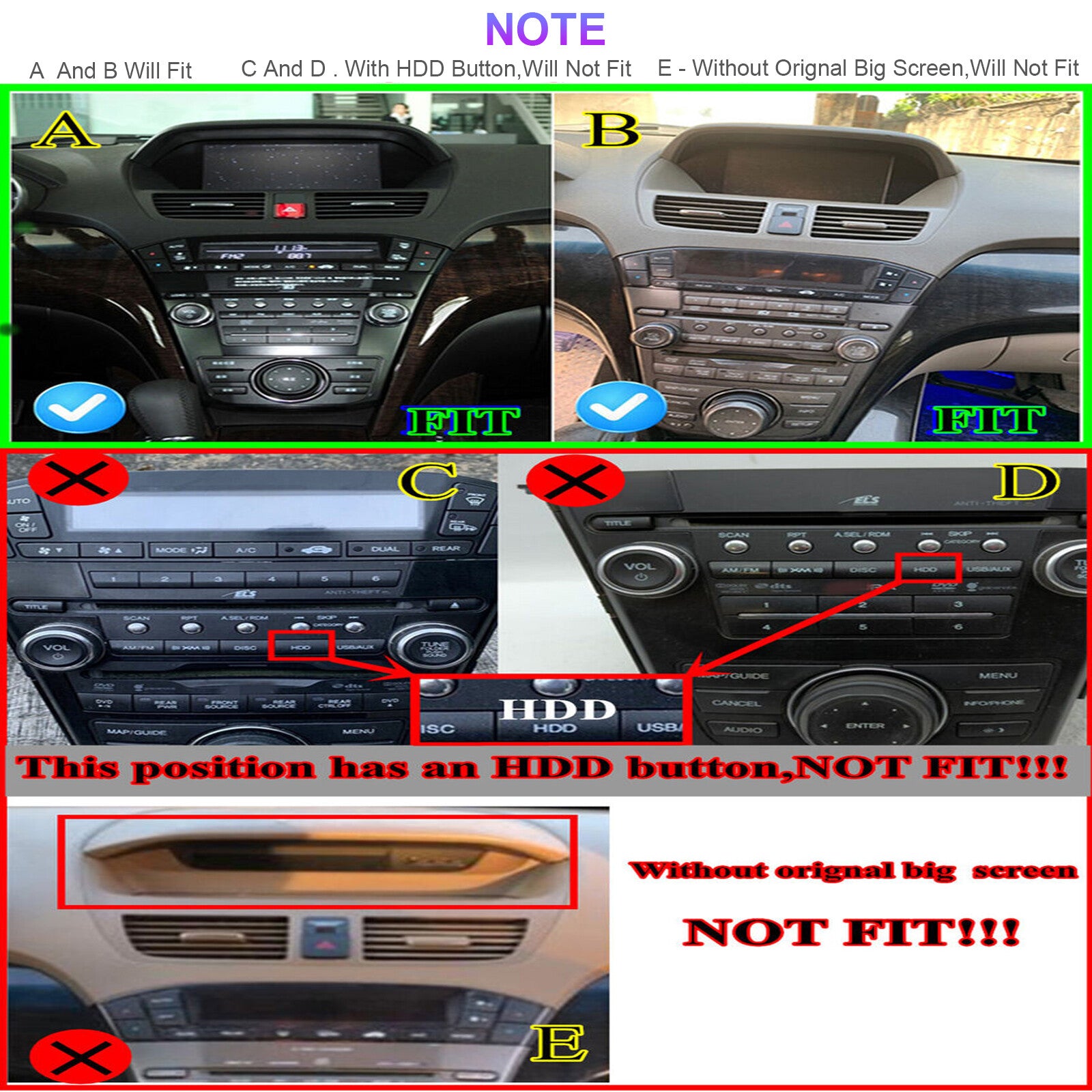 9 Android 12.0 Stereo Radio GPS Wifi with Carplay for Honda for Acura MDX 2007-2013
