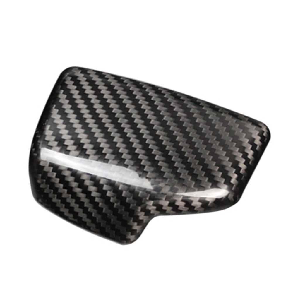 Fit for Audi A4 B9 A5 Q7 2017-18 RHD Gear Shift Knob Cover Sticker Trim Carbon Fiber