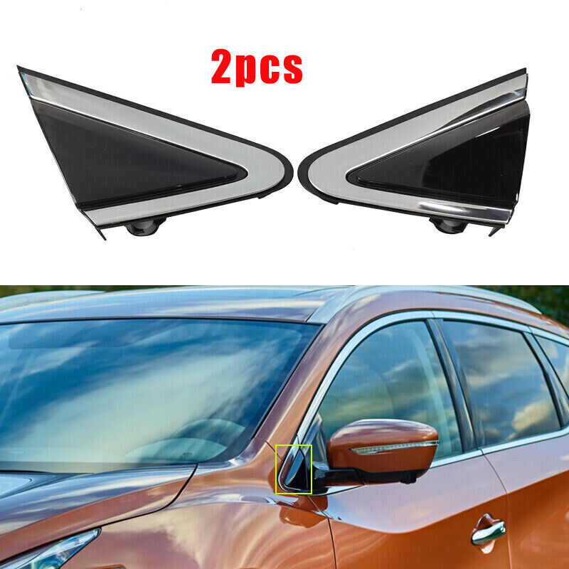 For 2015-2018 for Nissan Murano 2x Front Fender Mirror Molding Triangle Corner Trim