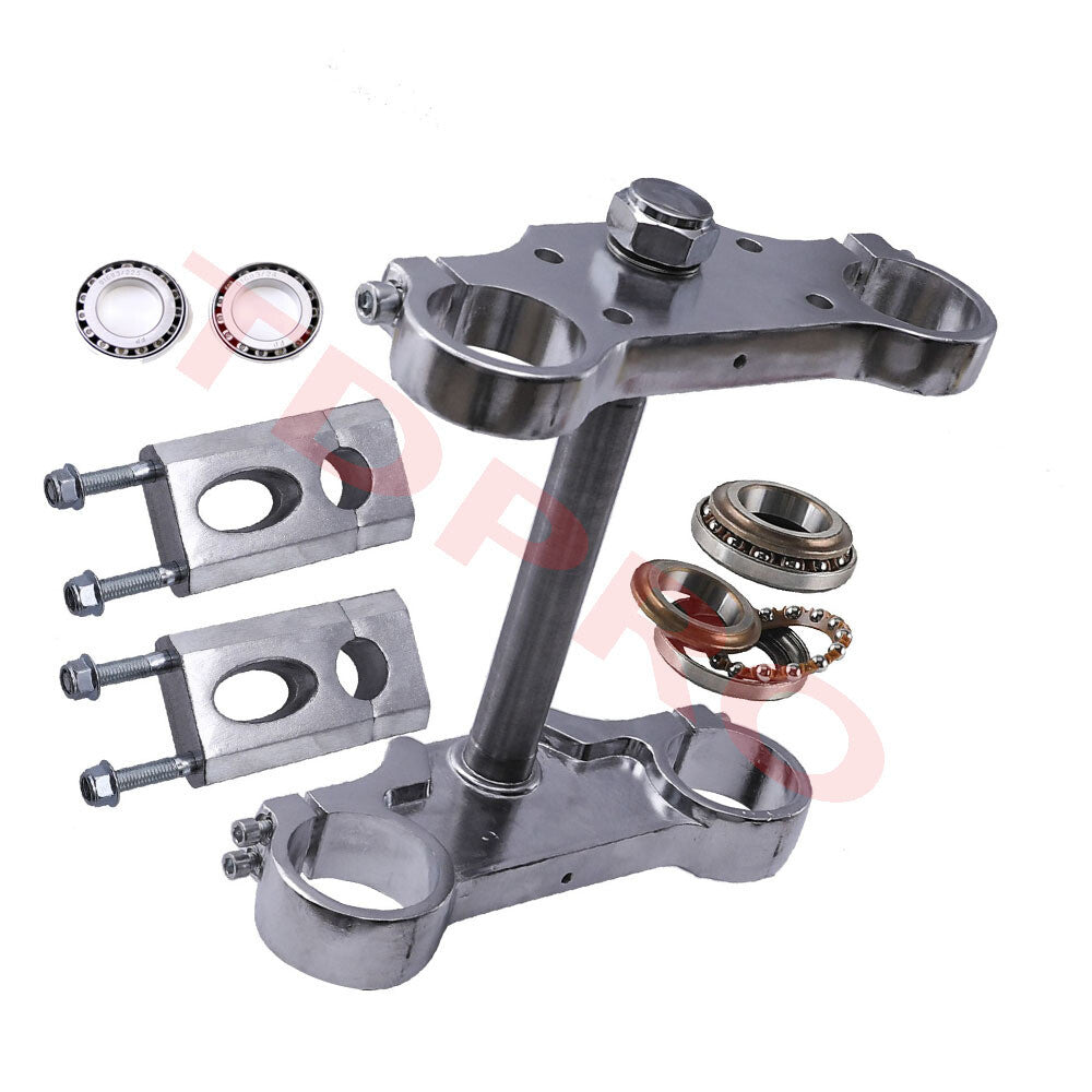Mounting 45/48 mm three-tree clamps for Apollo KLX110 and for Honda CRF50 Dirt bicycles.