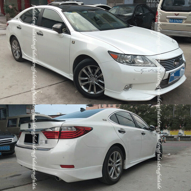 Unpainted Side Skirts Extensions spoiler Body Kit for Lexus ES250/300h/350 13-15