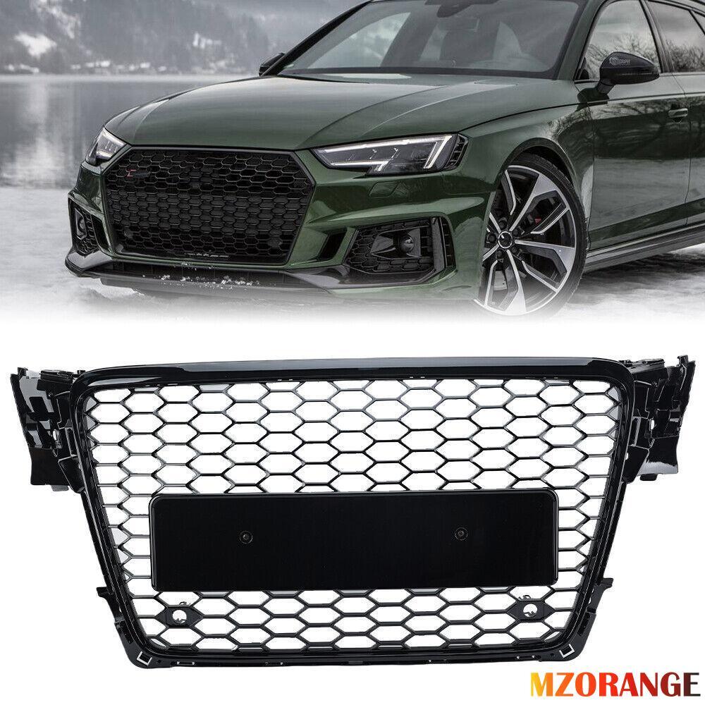 F¨¹r for Audi RS4 A4 B8 2008-2012 K¨¹hlergrill Front Grill Gl?nzend Schwarz 8K0853651