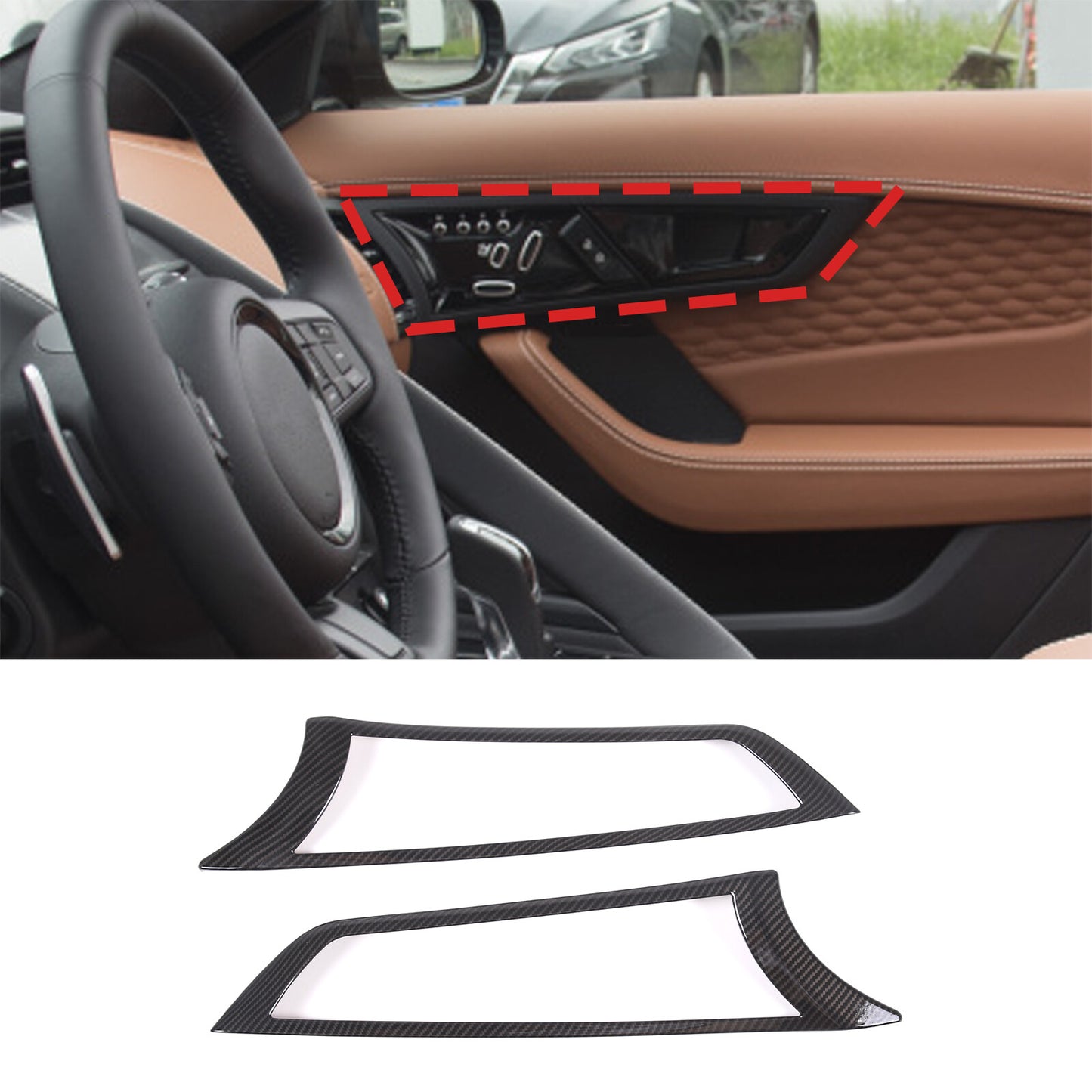 ABS black side fender vent replacement parts for Land Rover Discovery 5 2017-2023