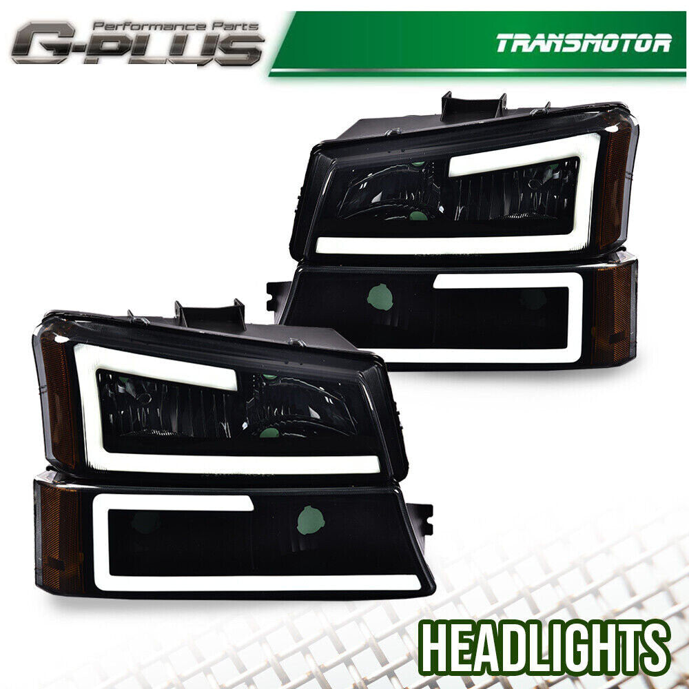 2003-2007 Silverado/Avalanche {Double LED C-BAR} Yellowwood/Raw Butter + Sled