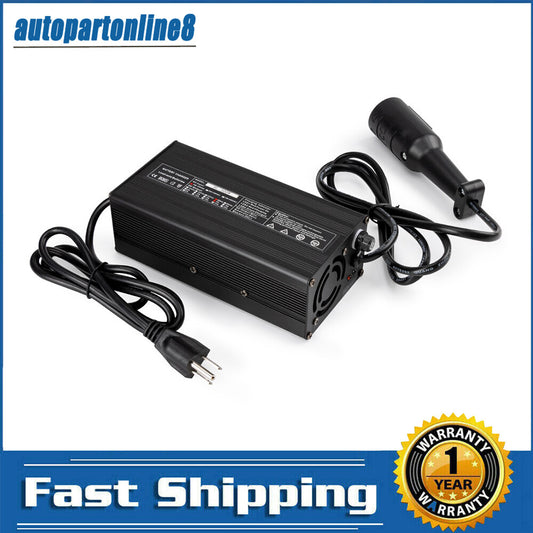 1-piece battery charger connector, round 3-pin plug, 48V 5A charging for EzGo for golf carts.