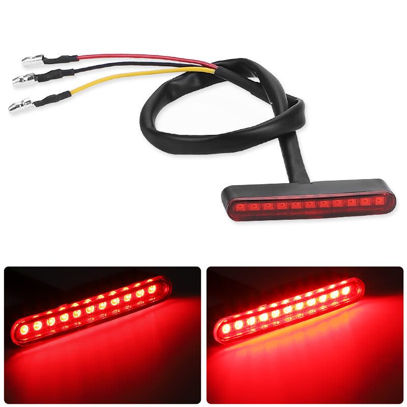 for Mini 11 LED Motorcycle ATV Bike Rear Tail Running Stop Brake Light Lamp Red 12V