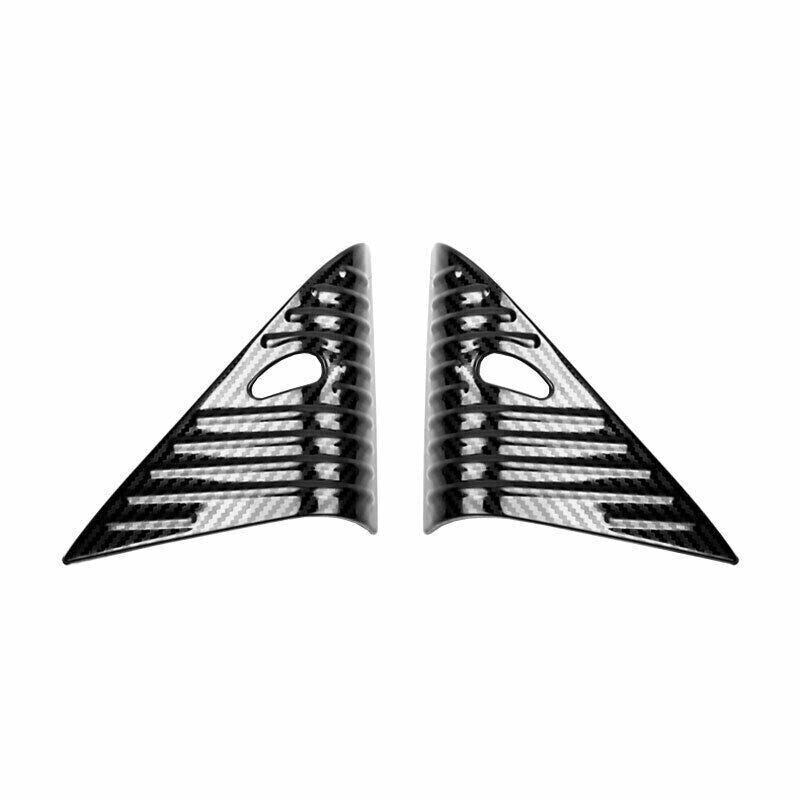 A Post Front Triangle Cover Trim 2X for Nissan Altima 2019-22 Steel Carbon Fiber