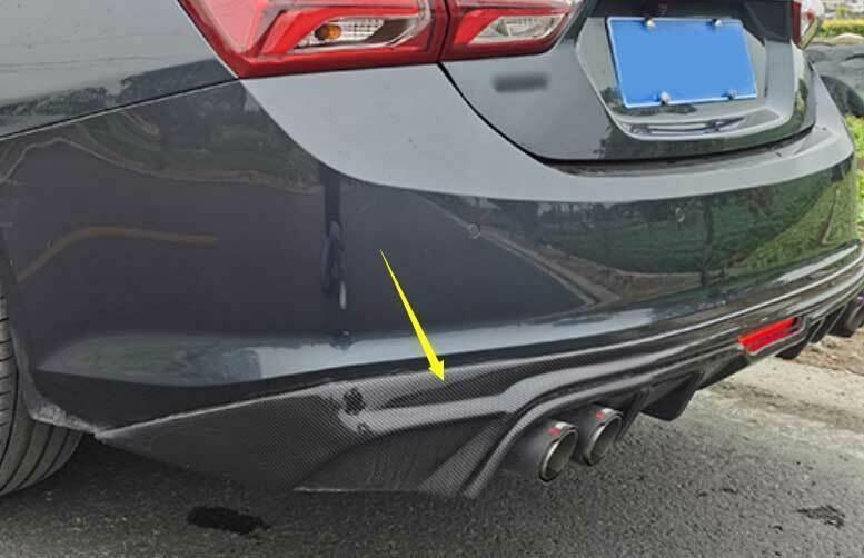 Fit for Chevrolet Malibu 2016-2018 Carbon Fiber Rear Bumper Diffuser Board Guard