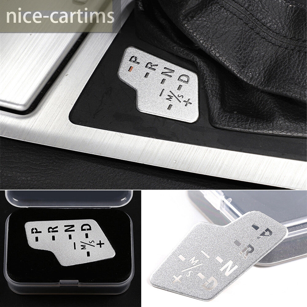 Fit for BMW X3 E83 2006-2010 Gear Introduction Display Button Cover Steel Silver