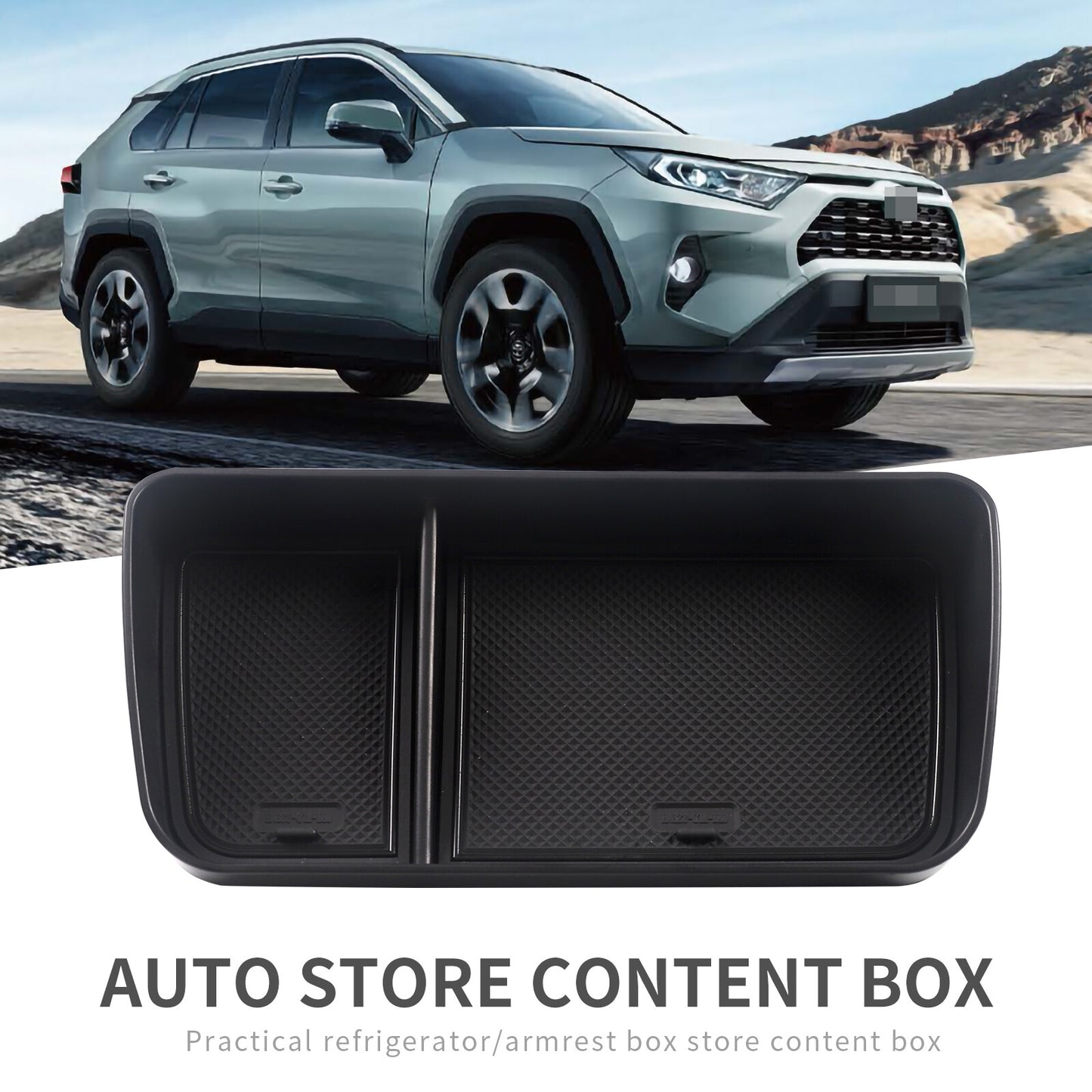 for Toyota RAV4 2019~2022 Dashboard Tray Car Console Storage Box Behind Screen