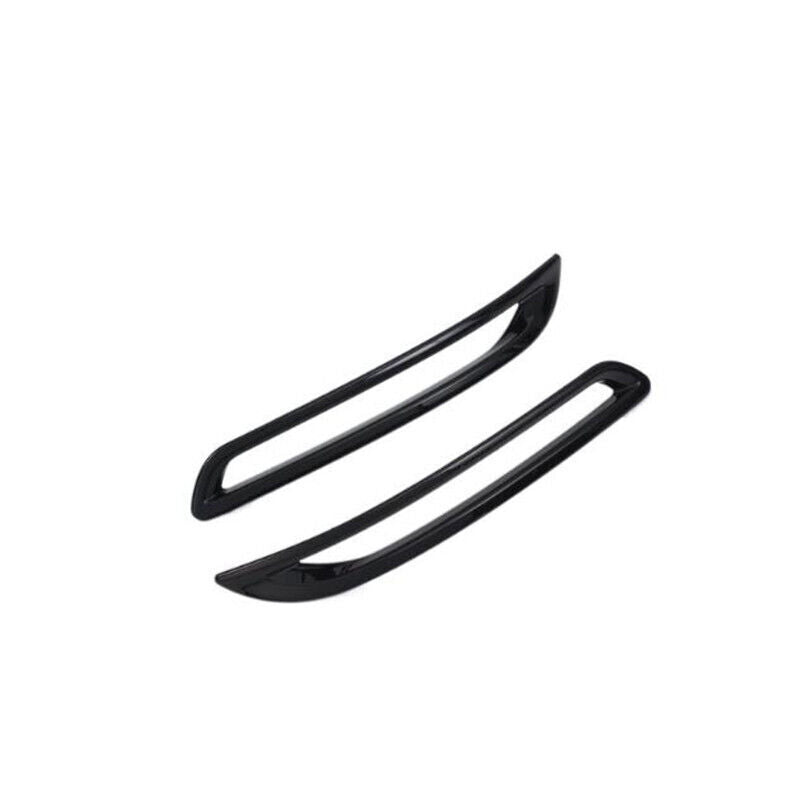 Glossy Black 2X Rear Fog Lamp Bumper Light Cover Trim for Honda Accord 2023 2024