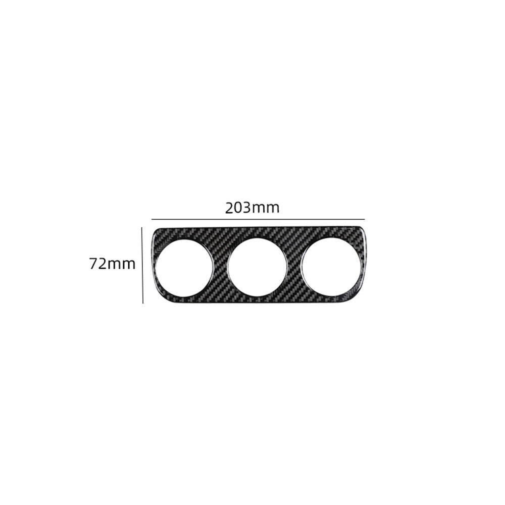 Carbon Fiber Center Climate Control Cover Trim for Jeep for Wrangler JK 2011-2017
