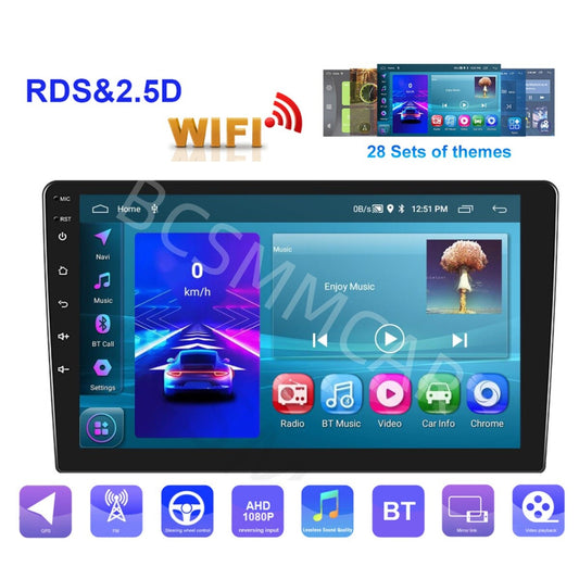 Android Car Radio For CarPlay Android Auto 10in Double 2 Din Multimedia Player