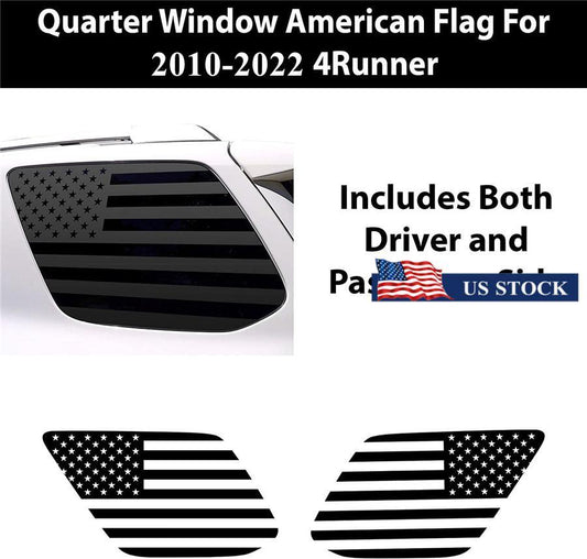 1Set Car American Flag Window Decal Sticker For 2010-2022 for Toyota for 4RUNNER