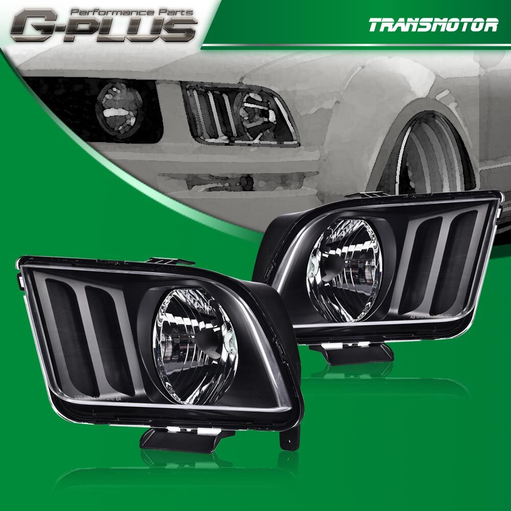 Black house headlights suitable for 05-09 for Ford for Mustang replacement lights in the USA.