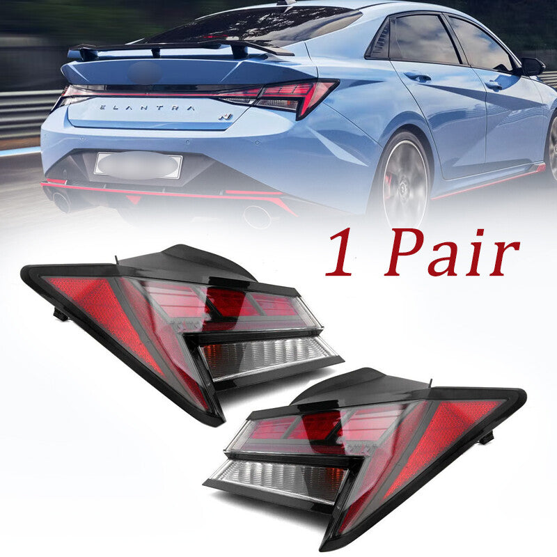 2Pcs for Hyundai for Elantra 2021-2023 Left+Right Outer LED Rear Tail Lights