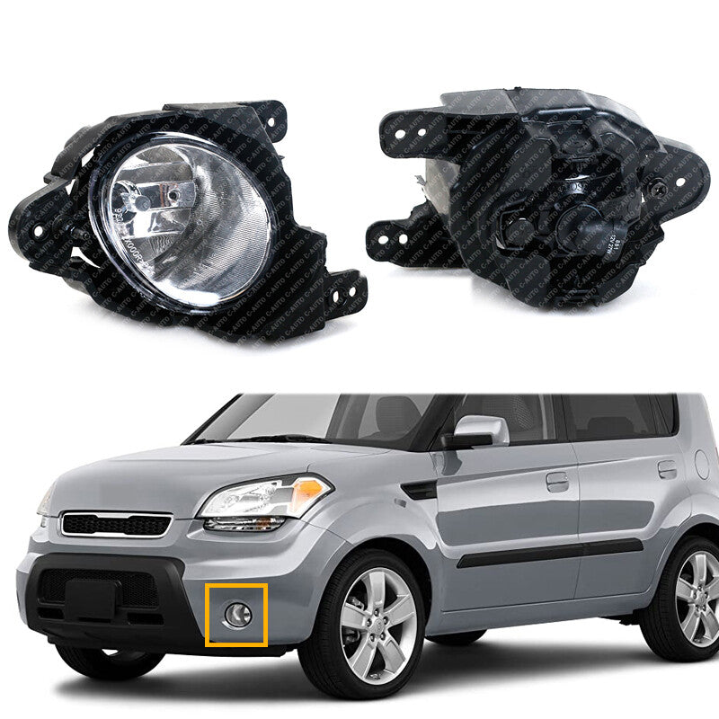 Pair Front Bumper Running Lamp Driving FogLamp for KIA Soul 2010-2013