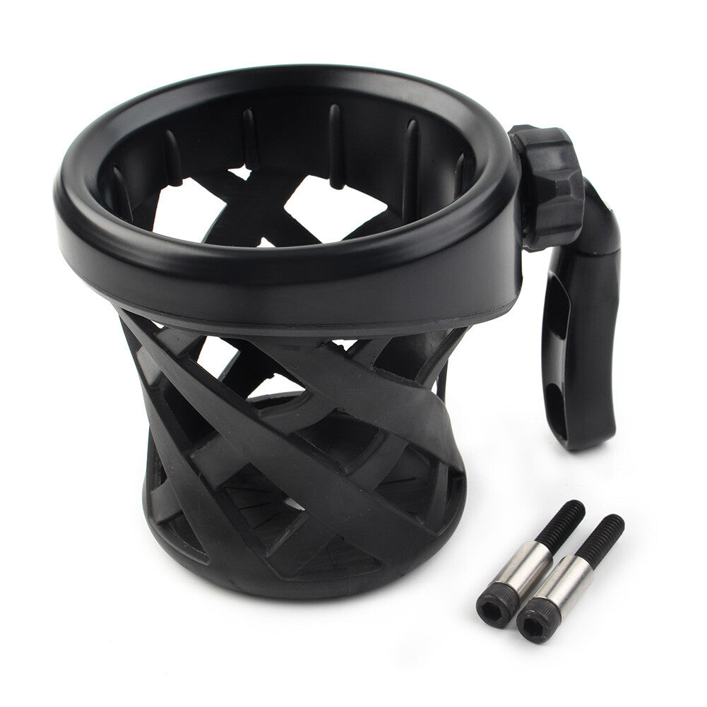 for Harley Motorcycle Handlebar Cup Holder Drink W/ Mesh Basket Mount Universal
