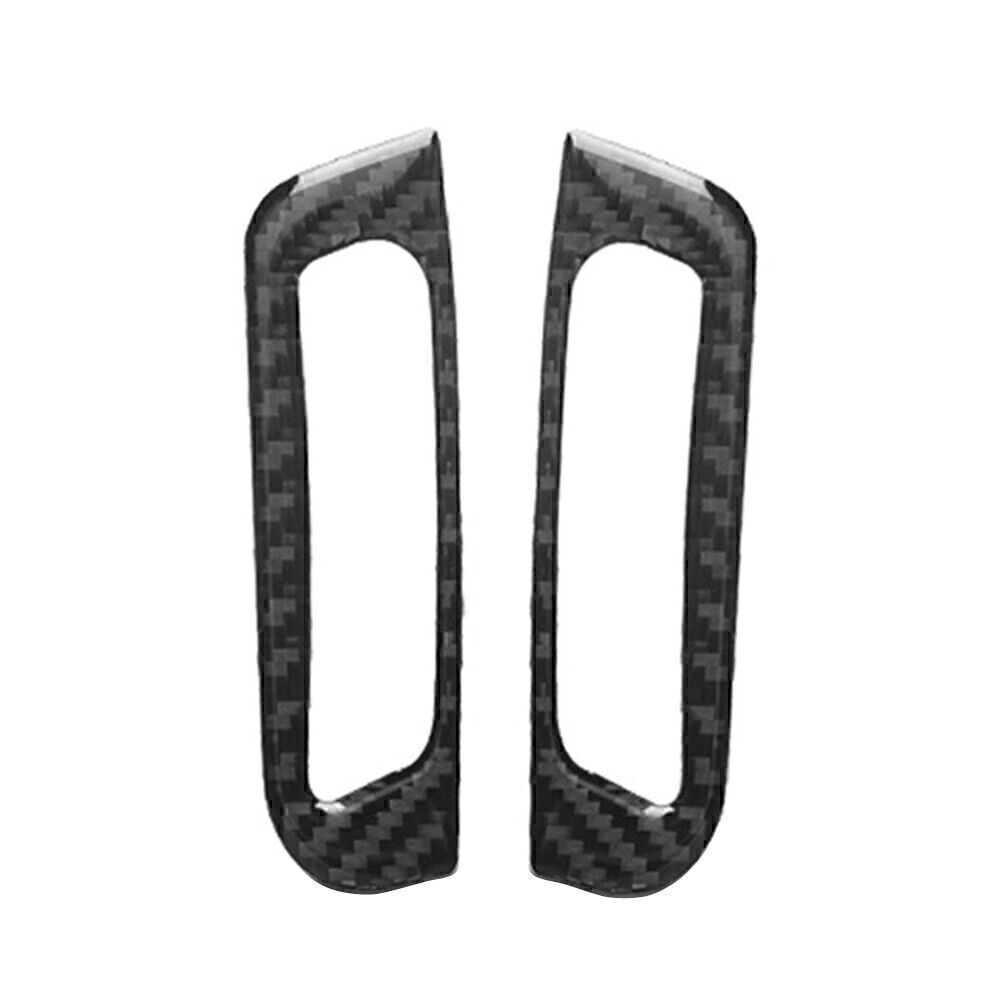 Carbon Fiber A Pillar Air Vent Outlet Cover Trim Fit for Jeep Grand Cherokee 2014-20