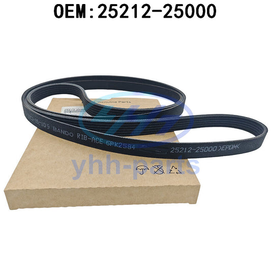 25212-25000 V-Ribbed Belt SONATA 09-10 Optima Rondo Sorento SantaFe 2.4L