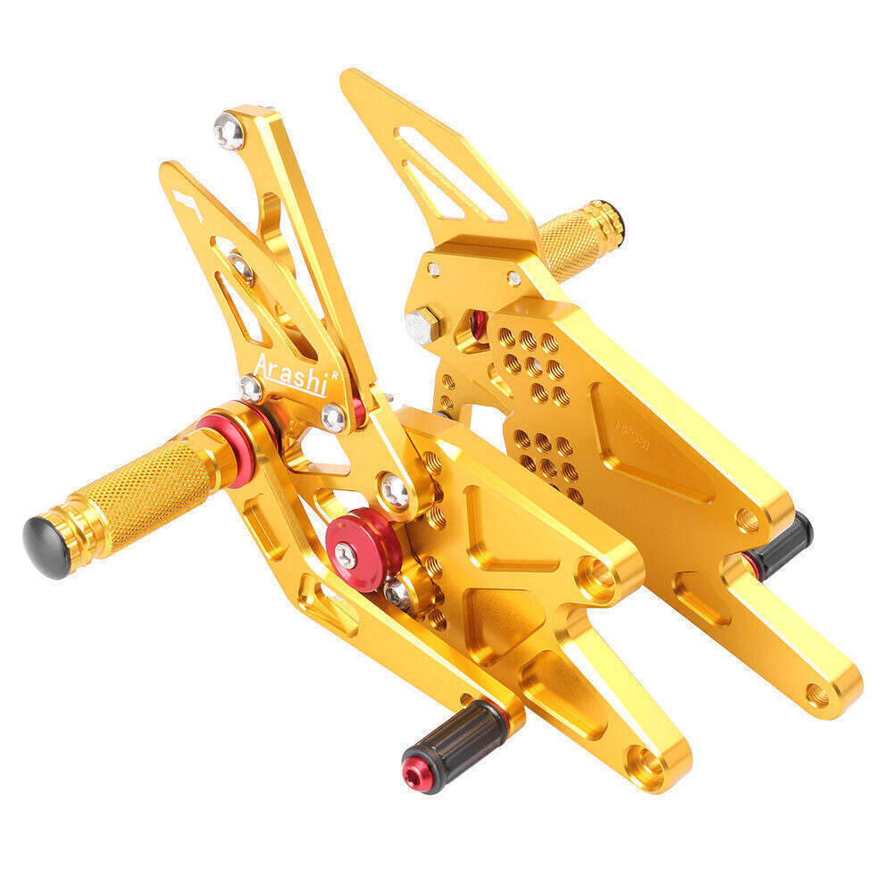 CNC Motorcycle Rearset Foot Pegs Rear Set for Yamaha MT-03/MT-25 2015-2017 Gold
