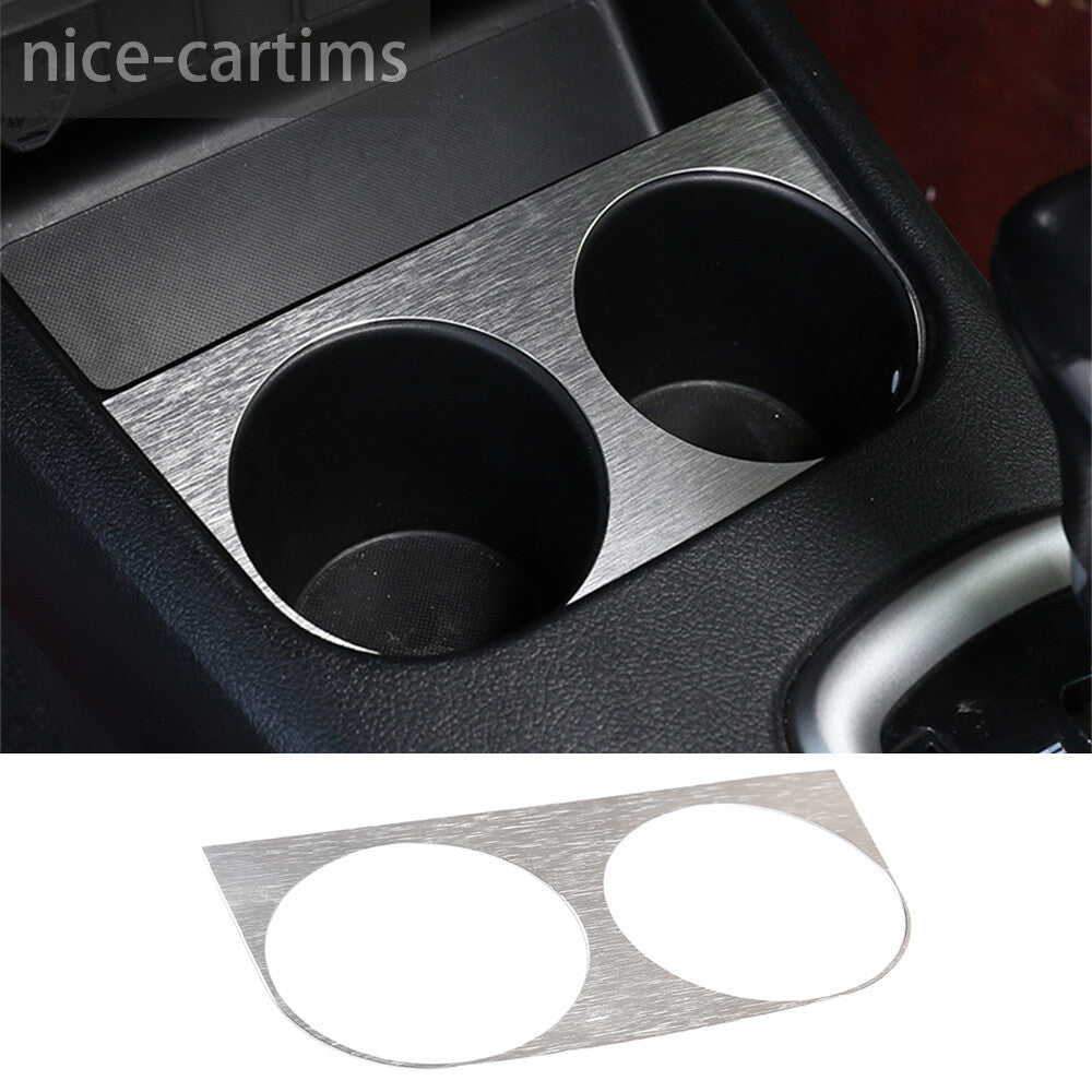 Alloy Central Control Water Cup Holder Panel Cover For T@yota Hilux Revo 2015-21