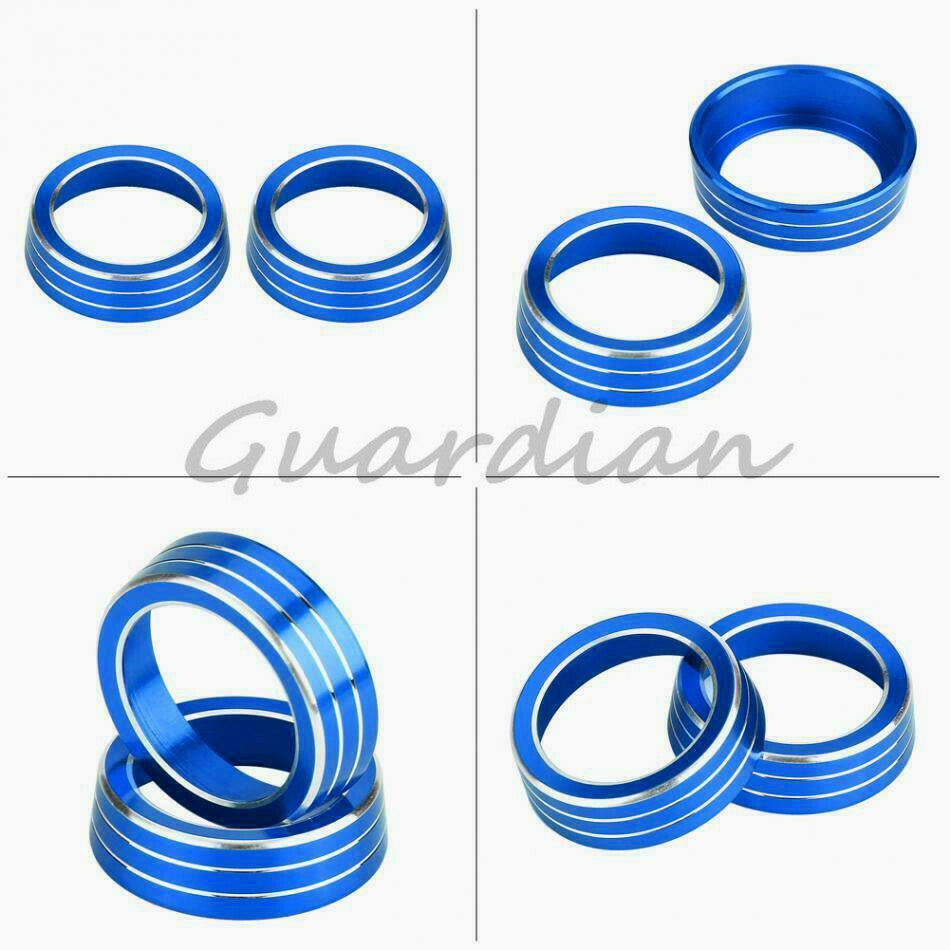 Blue decorative cover ring for air conditioning knobs, suitable for Honda for Civic 10, 16-20