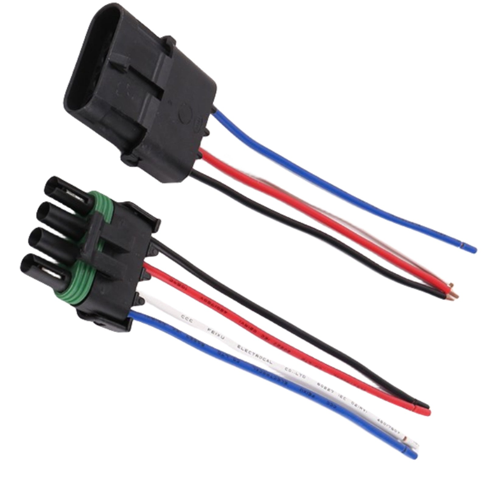 5 Pairs Male Female 14 AWG Assembled Weather Pack 4 Pin Sealed Connector 6 Wire