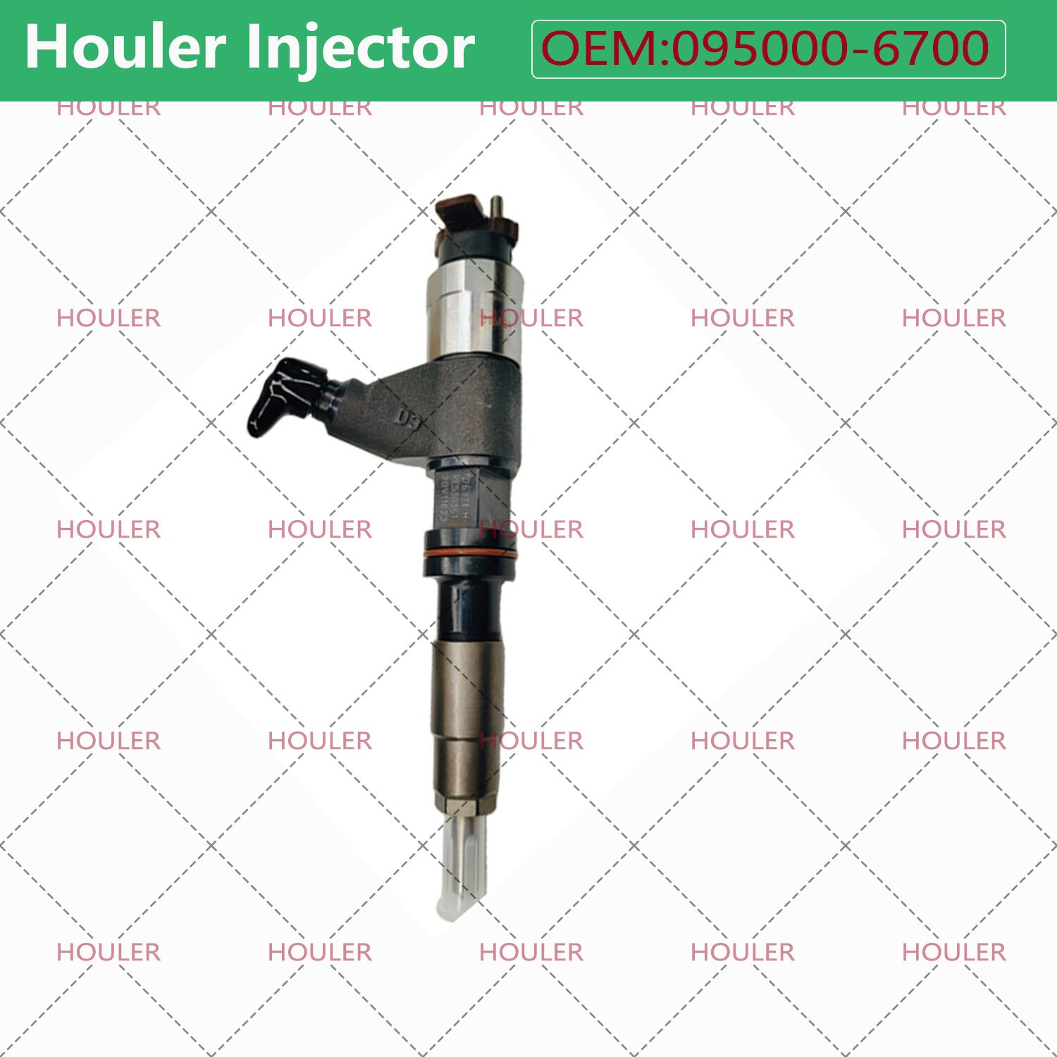 1X Fuel Injector 095000-6700 for HOWO Sangyong WD615