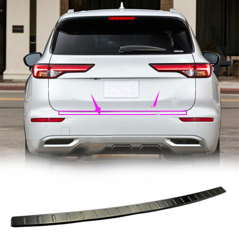 For 2022-2023 for Mitsubishi Outlander Black Rear Bumper Protector Sill Plate Cover