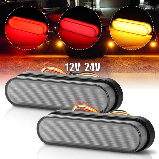 2X LED Sequantial Turn Signal Rear Tail Brake Marker Lamp Running Light Truck