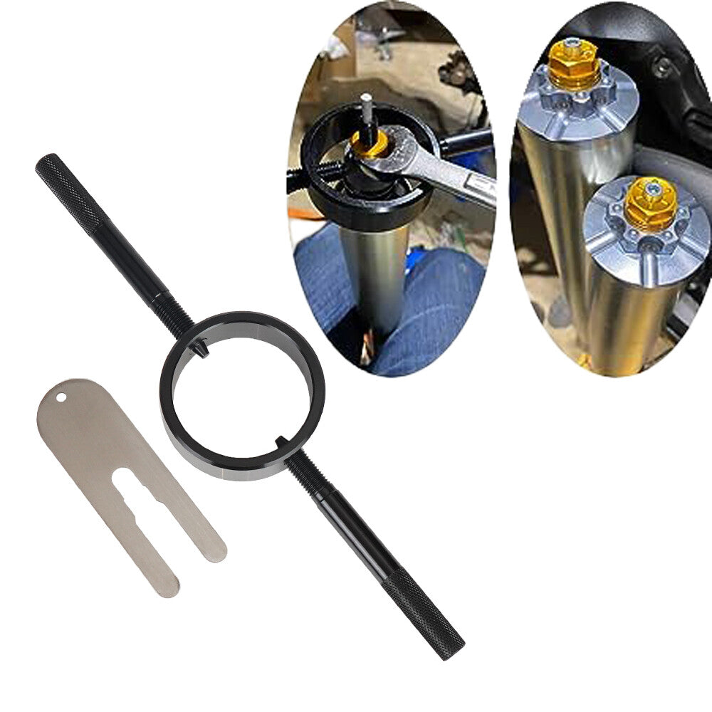 Universal Motorcycle Fork Spring Compressor Tool Kit - Downhill Road Fork