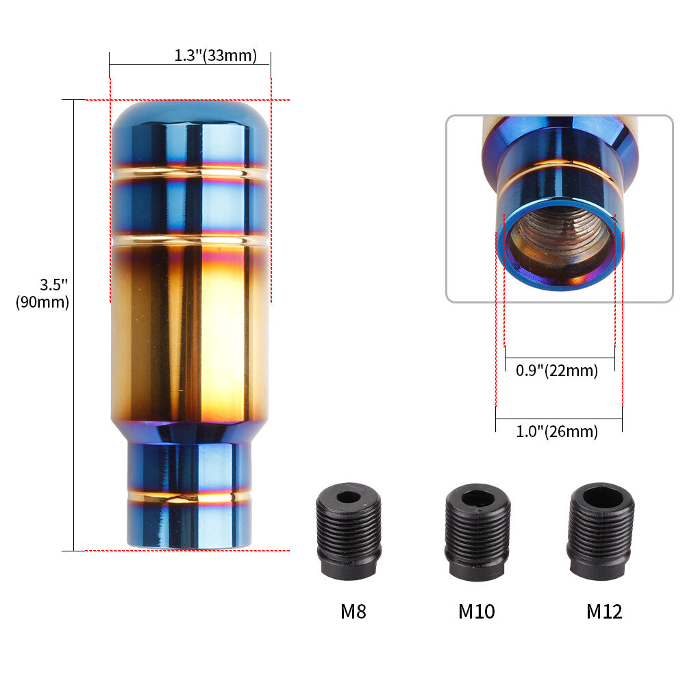 JDM Universal Aluminum Automatic Manual Car Gear Stick Shift Knob Shifter Lever