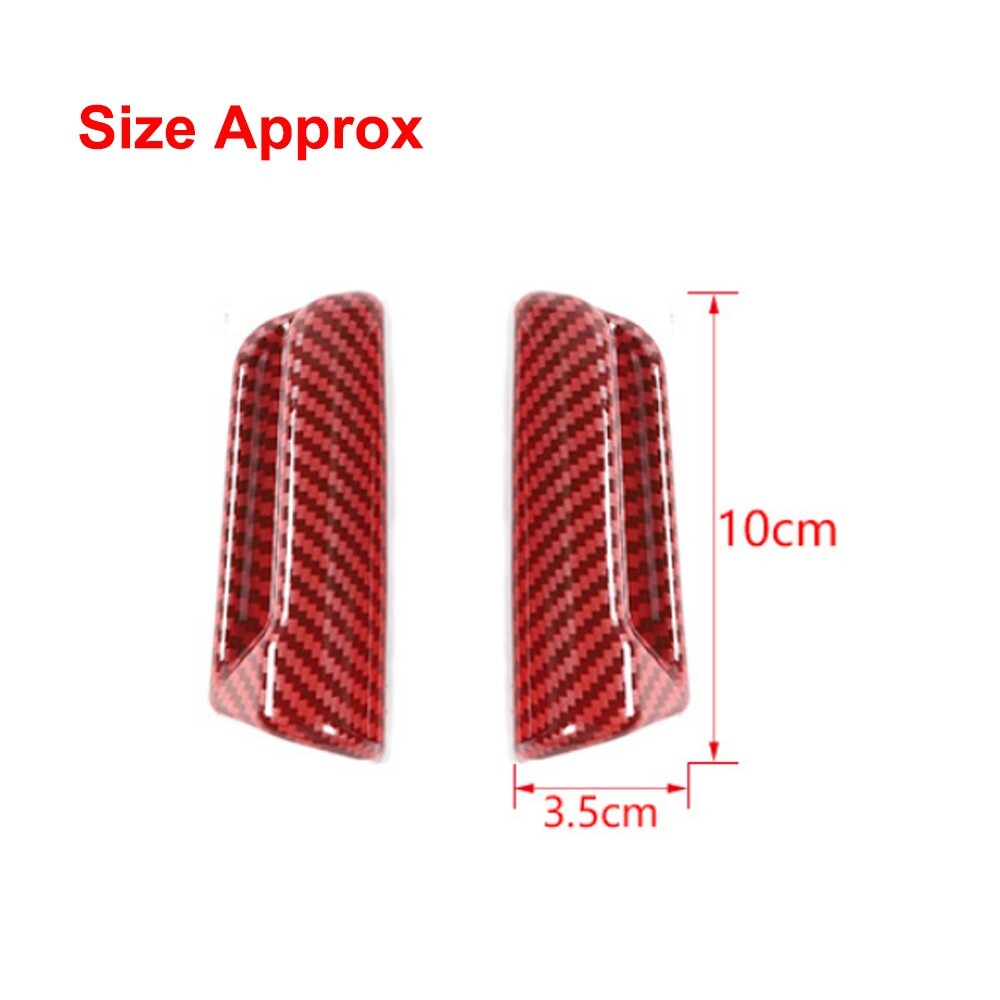 Red Carbon Fiber for Seat Back Adjustment Handle Cover Trim for Suzuki for Jimny 2019-23