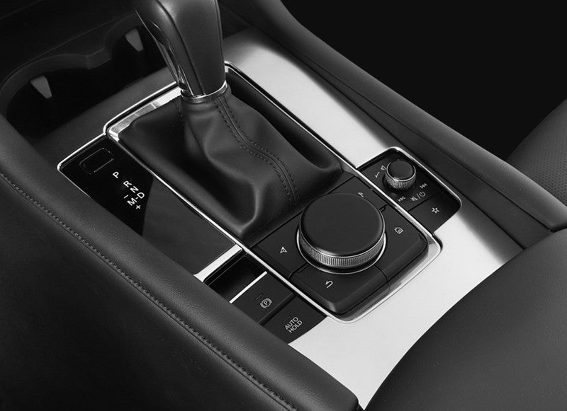 for Mazda 3 Axela 2019-22 Stainless Silver Central Console Gear Shift Cover Trim