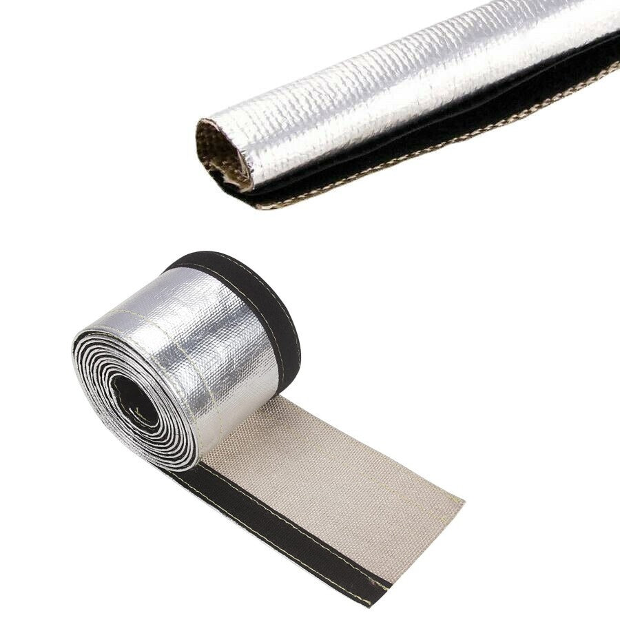 Heat Shroud Aluminized Sleeve Heat Shield Fuel Line Cooling Sleeve 1-1/4 Inch ID