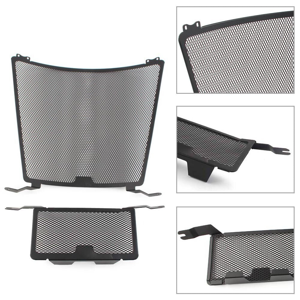 Radiator Guard Grill Grille Cover Protector Fit for BMW S1000XR 2019-2023 Black