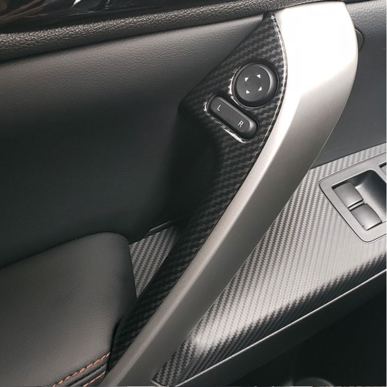 for Mitsubishi Eclipse Cross 2019-2022 Carbon Inner Front Door Handle Cover Trim