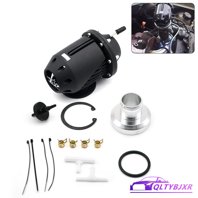 Turbo Blow Off Valve For HKS2 SQV2 Pull-Type Adjustable SSQV BOV w/Adapter Black