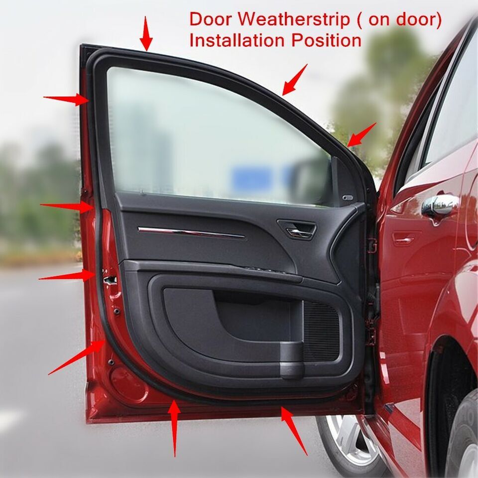 for Honda for Civic 2006-2011 Door Weatherstrip 4PC Sllence Opening Gasket On door